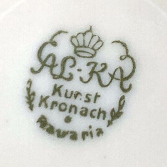 Alka Kunst Kronach Bavaria Dish Vintage Flowers Gold Trim 4" Trinket Candy - Picture 3 of 4